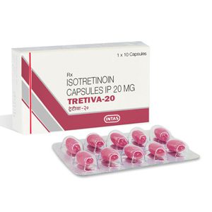 Isotretinoin (Accutane) 20mg (10 caps) by Indian Brand