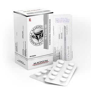 Clenbuterol hydrochloride (Clen) 40mcg (100 pills) by Magnum Pharmaceuticals