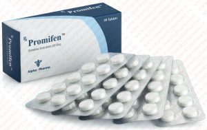 Clomiphene citrate (Clomid) 50mg (50 pills) by Alpha Pharma