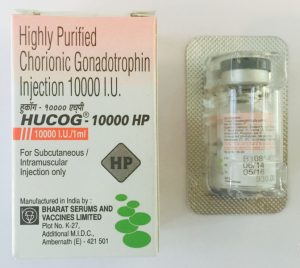 HCG 1 vial of 10 000IU by Bharat serums