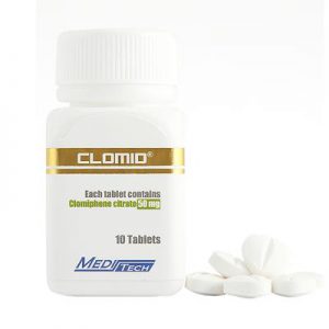 Clomiphene citrate (Clomid) 100mg (10 pills) by Cipla