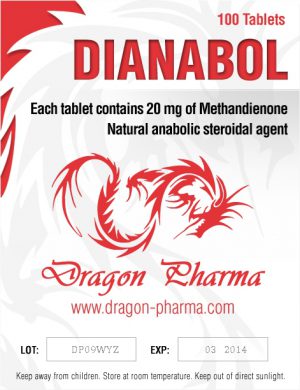 Methandienone oral (Dianabol) 20mg (100 pills) by Dragon Pharma