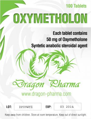 Oxymetholone (Anadrol) 100 tabs (50 mg/tab) by Dragon Pharma