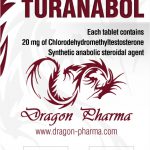 Turinabol (4-Chlorodehydromethyltestosterone) 100 Tabs (20 mg/tab) by Dragon Pharma